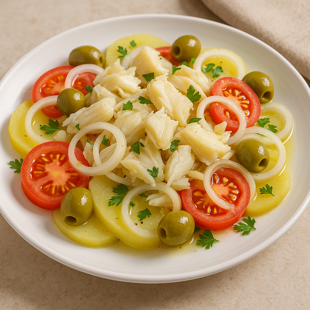 A Salada de Bacalhau é uma opção deliciosa, leve e nutritiva para diversas ocasiões. Seja como entrada ou prato principal, essa receita combina sabores frescos e texturas incríveis. Além disso, é uma excelente alternativa para quem busca uma refeição saudável e equilibrada.